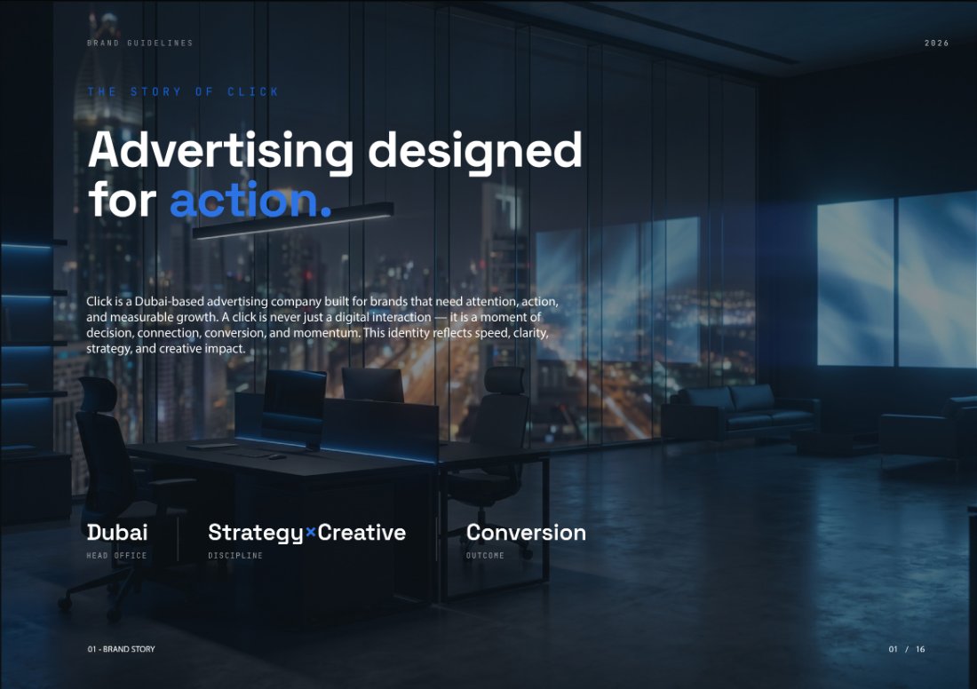 Click brand identity guidelines — cover