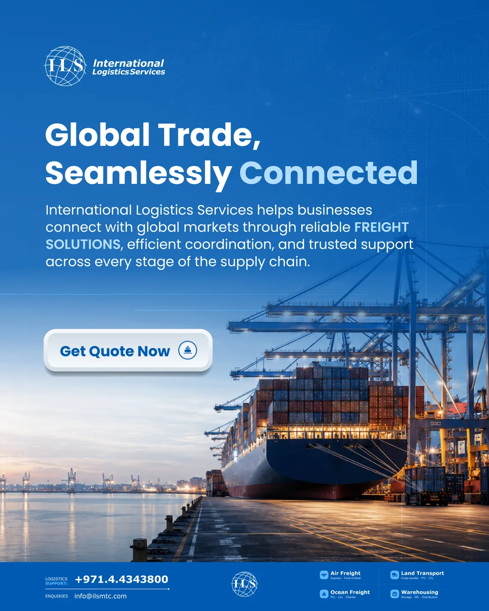 ILS social post — Global Trade, Seamlessly Connected